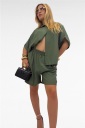completo camicia e shorts tonfano